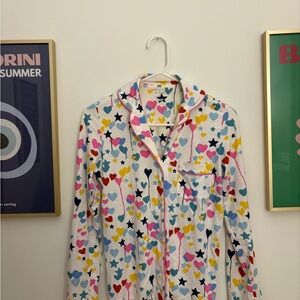 Roller Rabbit x Kerri Rosenthal Starry Love Longsleeve Polo Pajamas